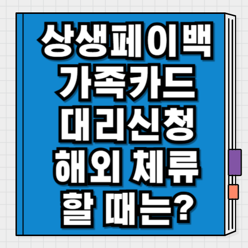 2025 상생페이백 FAQ 총정리 가족카드·대리신청·해외 체류까지