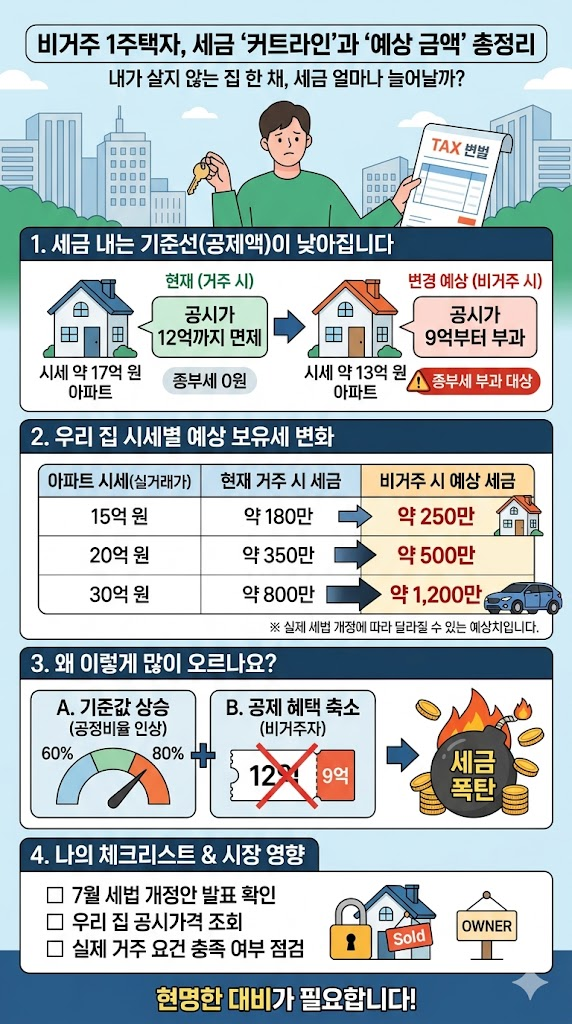 비거주 1주택자 예상 세금