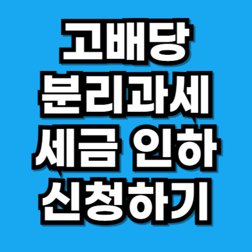 고배당 분리과세