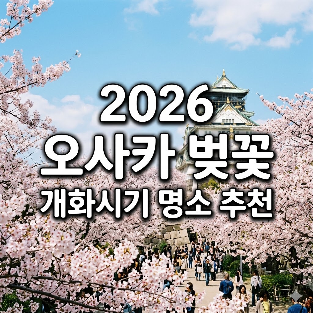 오사카 벚꽃 개화시기 명소 2026