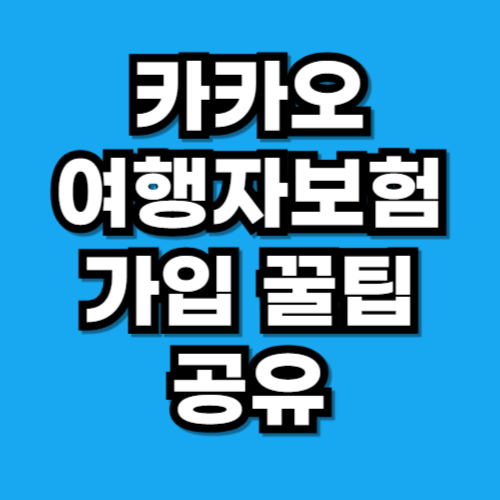 카카오 여행자보험