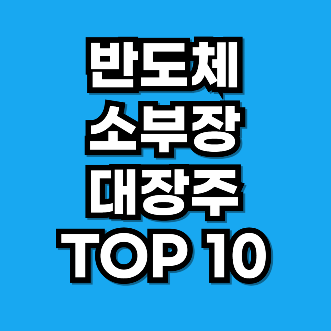 반도체 소부장 대장주 TOP 10 비교 분석