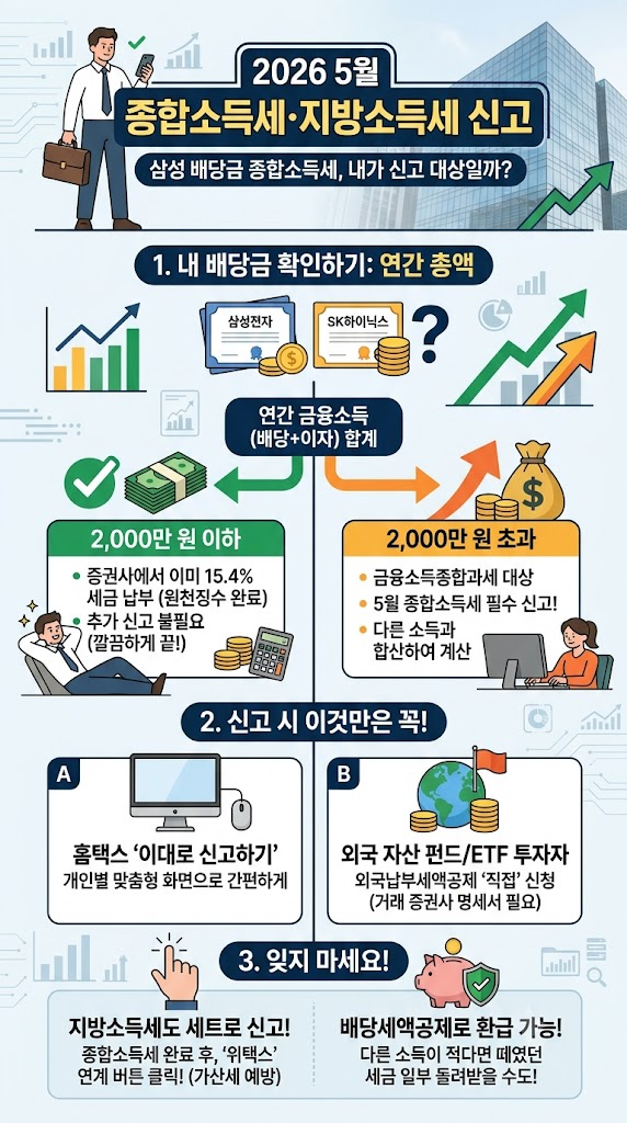 종합소득세 배당금 2천만원 이상 인포그래픽
